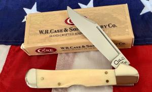 1998 Case xx Copperlock Mdl 61549L SS w Great Natural Bone Handles -NOS in Orig box