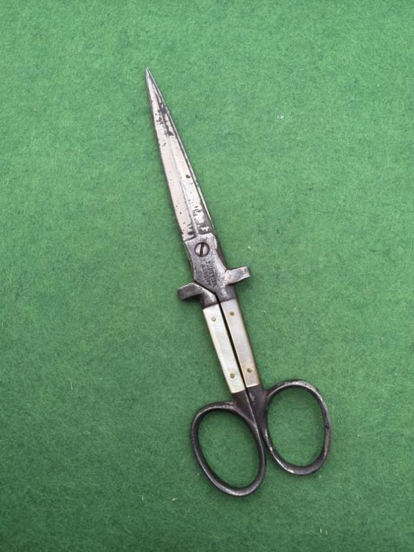 Antique German Prostitute Dagger Scissors Antique German Prostitute Dagger Scissors