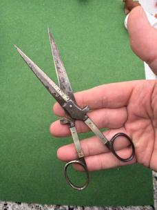Antique German Prostitute Dagger Scissors