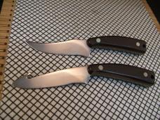 SCHRADE OLD TIMER USA 152 SHARPFINGER & 158OT GUTHOOK SKINNER CARBON STEEL FIXED BLADE KNIFE/ SHEATH