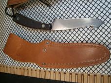 SCHRADE OLD TIMER USA 152 SHARPFINGER & 158OT GUTHOOK SKINNER CARBON STEEL FIXED BLADE KNIFE/ SHEATH