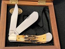 CASE XX Stag Jumbo #007 4-5/8”Dale Earnhardt 7 Time Champion W/62100 Factory Error Blade/Box Mint 