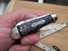 VTG COLONIAL PROV USA PIC NIC SET Hobo Knife w/ Fork Can Opener Cap Lifter