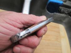 DULUTH Trading Wood Handle BEAVER Shield Lockback Knife 