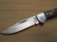 DULUTH Trading Wood Handle BEAVER Shield Lockback Knife 
