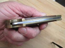 VTG 1915 FOUNDERS George Louis Joseph Wood Handle Lockback Knife 
