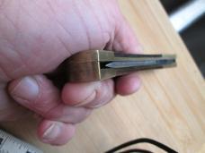 VTG 1915 FOUNDERS George Louis Joseph Wood Handle Lockback Knife 