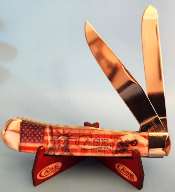 Discontinued 2025 Case Patriotic CCI White Synthetic Trapper 4254SS Discontinued 2025 Case Patriotic CCI White Synthetic Trapper 4254SS