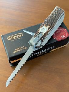 NIB 2 BLADE STAG MIKOV PREDATOR DAGGER BLADE FISHING AUTOMATIC 