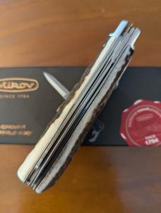 NIB 2 BLADE STAG MIKOV PREDATOR DAGGER BLADE FISHING AUTOMATIC 