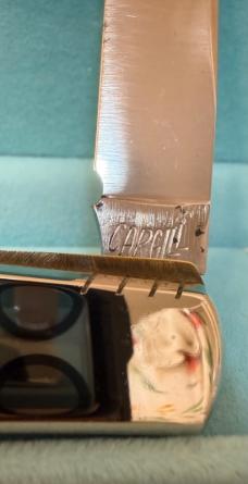 Rare Bob Cargill Custom One Arm Razor Swing Lock Pocket Knife Bone 1 Of 100. Near Mint!