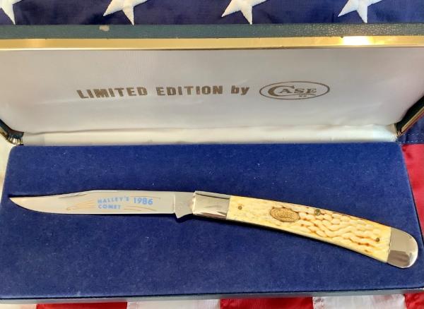 1986 Case xx (Mdl# W6151 SS) Trapper w/ Toasted Bone Handles & 1986 Case xx (Mdl# W6151 SS) Trapper w/ Toasted Bone Handles &