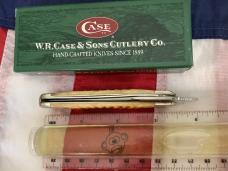 2004 Case xx Russlock Knife w/ Super Honey Bone Handles (mdl# 61953L SS) +Texas Shield -NOS Orig box