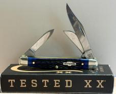 2026 Case XX™ Jigged Navy Blue Bone Stockman Stainless Pocket Knife 02806 New in Box