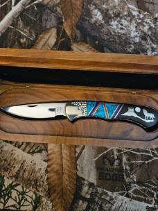 Brian Yellowhorse 532 Wolf, Blue Turquoise 