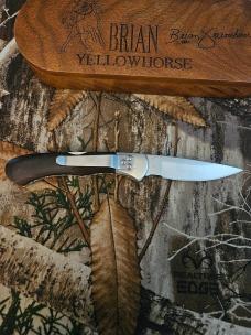 Brian Yellowhorse 532 Wolf, Blue Turquoise 