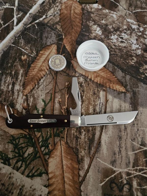 Gec 15 Maroon Linen Micarta Gec 15 Maroon Linen Micarta