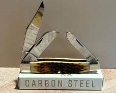 2026 Case XX™ Jigged Amber Bone Large Stockman Carbon Steel Pocket Knife 00204 New In Box
