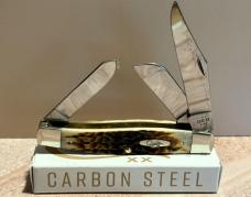 2026 Case XX™ Jigged Amber Bone Large Stockman Carbon Steel Pocket Knife 00204 New In Box
