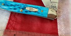 Case xx 1st Run Stockman Knife (MDL# 63087 SS) w/ Sweet Caribbean Blue Bone Handles -NOS & M/NM