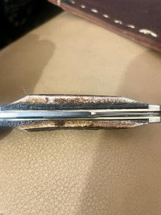 Boker Copperhead D2 Carbon Steel Lockback Knife Stag Handles