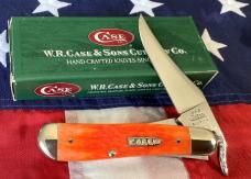 2002 Case xx Russlock Knife w/ Tequila Sunrise Bone Handles & Rare Bullet Shield -mdl# 61953L SS