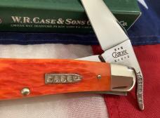 2002 Case xx Russlock Knife w/ Tequila Sunrise Bone Handles & Rare Bullet Shield -mdl# 61953L SS