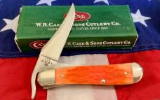 2002 Case xx Russlock Knife w/ Tequila Sunrise Bone Handles & Rare Bullet Shield -mdl# 61953L SS