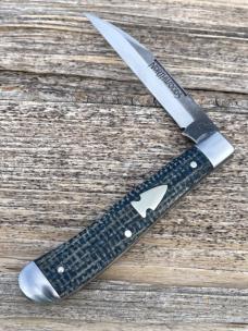NORTHWOODS ** GEC BLUEBERRY BURLAP HAWTHORNE JACK KNIFE W/SHEATH