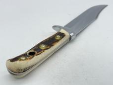 1971 PUMA Germany 6396 Genuine Stag Handmade Original Bowie w/ OMP Box & Sheath