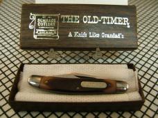 SCHRADE N.Y. OLD TIMER 108OT JR. STOCKMAN VINTAGE U.S.A. NOS 1095 CARBON STEEL BLADES POCKET KNIFE