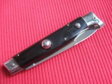 Vintage Italian INDIANA 8" Slant Bolster HORN Switchblade Knife