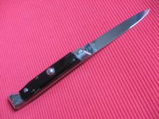 Vintage Italian INDIANA 8" Slant Bolster HORN Switchblade Knife