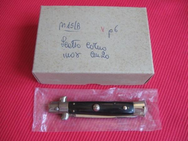 Vintage 1960's Italian Button Open Button Close Stiletto Switchblade Knife - New Old Stock Vintage 1960's Italian Button Open Button Close Stiletto Switchblade Knife - New Old Stock
