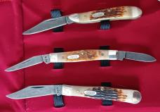 CASE XX  Rogers Bone Damascus Centennial (1889-1989) 12 piece knife set. SN 081 of 750. Never used.
