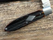 SACRED BEAR "TORY UTT" CUSTOM AMBER STAG TEARDROP JACK CPM 154 KNIFE