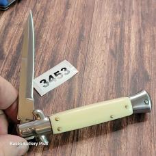 AKC Auto Stiletto SwitchBlade Bolster Lock Folding Pocket Knife Made In Italy 