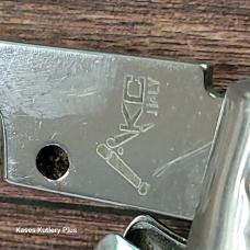 AKC Auto Stiletto SwitchBlade Bolster Lock Folding Pocket Knife Made In Italy 
