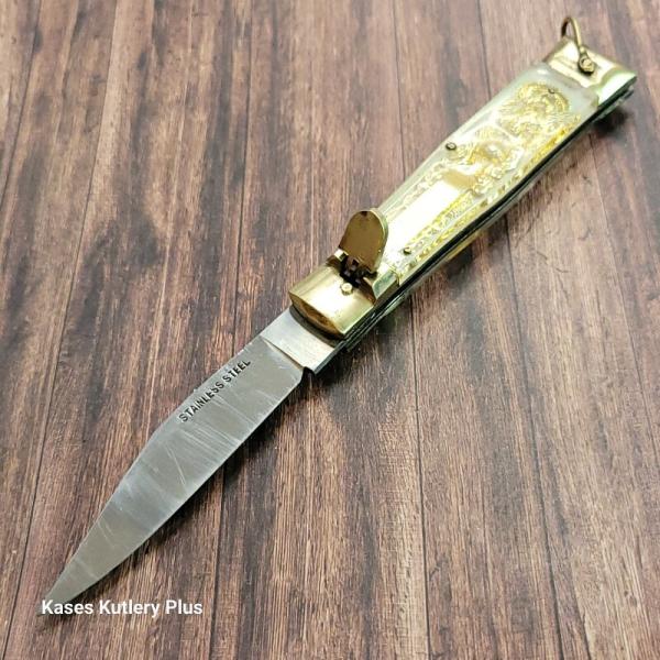 Vintage Lever Lock SwitchBlade Folding Pocket Knife Vintage Lever Lock SwitchBlade Folding Pocket Knife