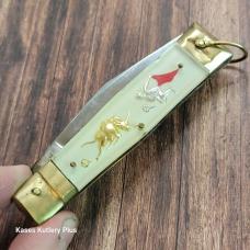 Vintage Lever Lock SwitchBlade Folding Pocket Knife 
