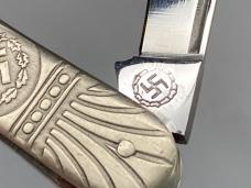 Drittes (Third) Reich Adolf Hitler Signature Nazi Nickel Silver Whittler (Made in Japan)