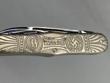 Drittes (Third) Reich Adolf Hitler Signature Nazi Nickel Silver Whittler (Made in Japan)