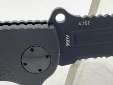 BOKER PLUS Jim Wagner Reality Black Coated Recurve Serrated Tanto Automatic
