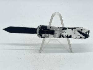 Mini White Digi Camo OTF Automatic