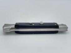 STEEL RIVER Black Damascus Automatic Stiletto Lockback