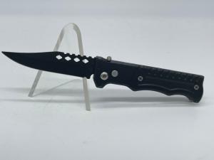 USA Black Clip Point Button Lock Automatic