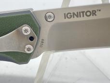 CRKT 6850 Steigerwalt Design Ignitor Green G10 Assisted Thumb Stud/Liner Lock 