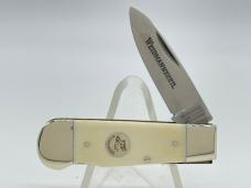 Vintage WEIDMANNSHEIL Boar Head Antique Ivory Lockback w/ OMP Box