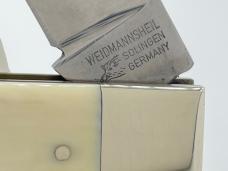 Vintage WEIDMANNSHEIL Boar Head Antique Ivory Lockback w/ OMP Box