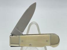 Vintage WEIDMANNSHEIL Boar Head Antique Ivory Lockback w/ OMP Box